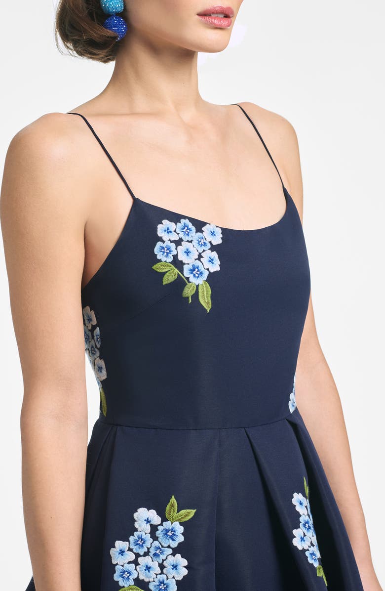 Sachin & Babi Audra Floral Embroidery Cocktail Midi Dress, Alternate, color, 