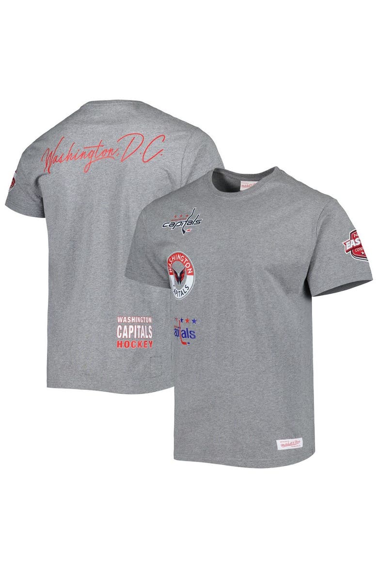 Men's Mitchell & Ness Heather Gray Washington Capitals City Collection T-Shirt, Main, color, Heather Gray