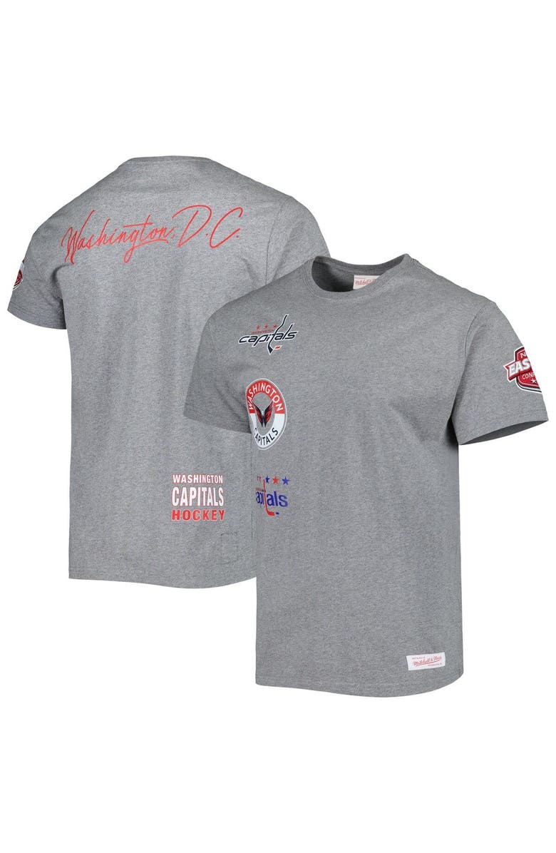 Mitchell & Ness Men's Mitchell & Ness Heather Gray Washington Capitals City Collection T-Shirt, Main, color, Heather Gray