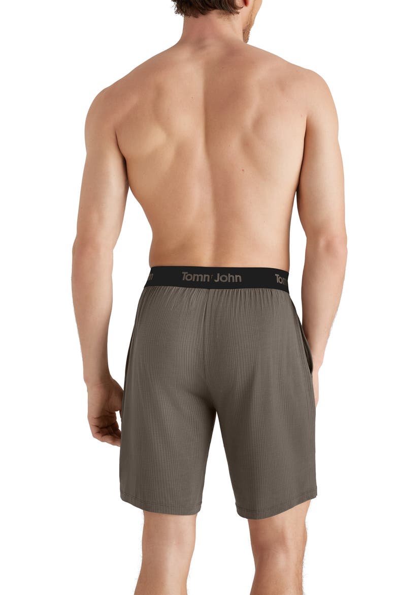 Second Skin Luxe Rib Pajama Shorts, Alternate, color, FALCON