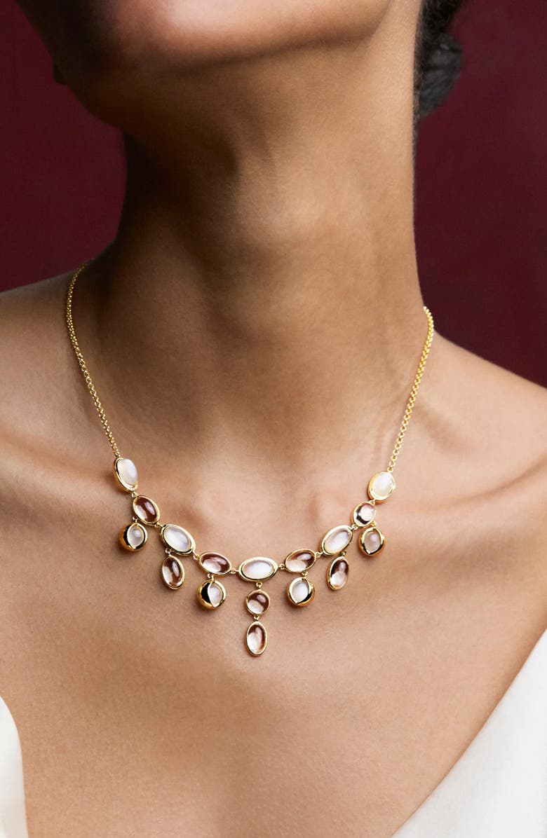 Awe Inspired Midnight Reflection Collar Necklace, Alternate, color, 14K Gold Vermeil