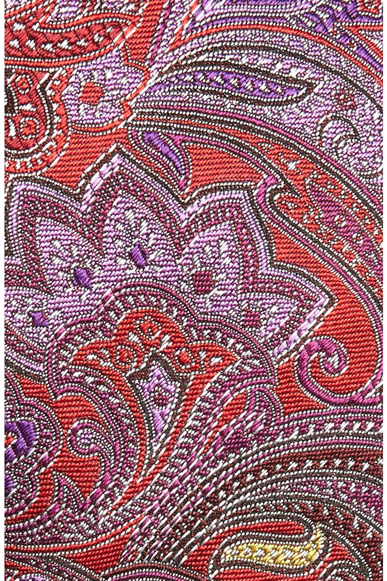 Ermenegildo Zegna Quindici Paisley Silk Tie, Alternate, color, RED