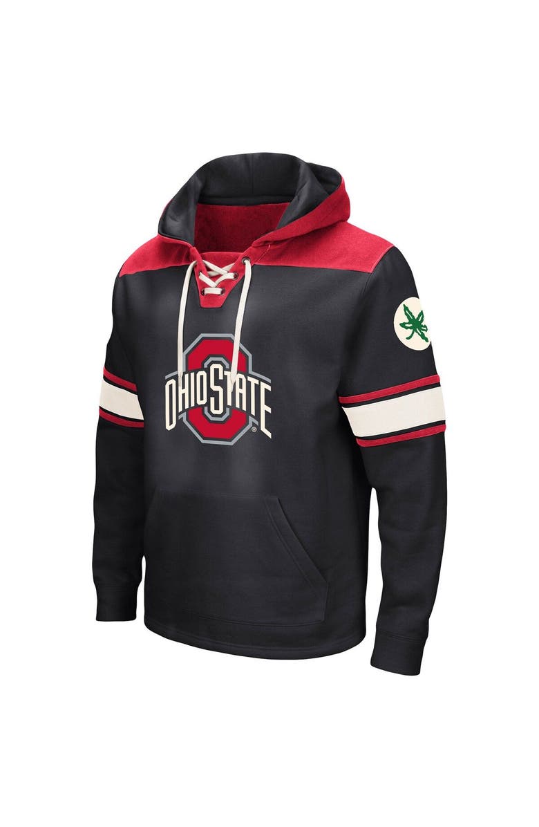 COLOSSEUM Men's Colosseum Black Ohio State Buckeyes 2.0 Lace-Up Pullover Hoodie, Alternate, color, Black