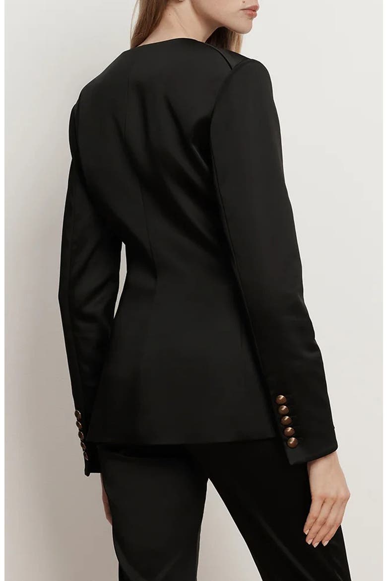 Cynthia Satin Jacket, Alternate, color, BLACK