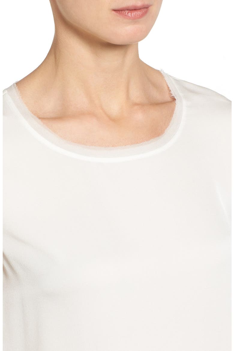 'Leona' Silk Blouse, Alternate, color, ANTIQUE