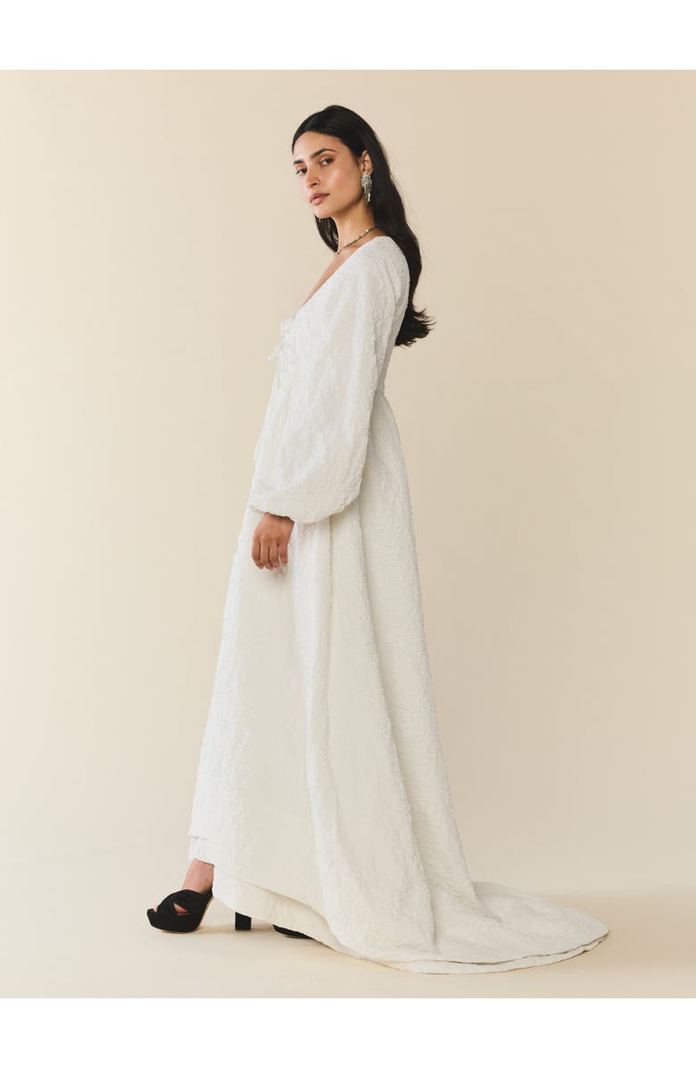 Eddy Sweet Pea Cape, Alternate, color, Chapel White Floral