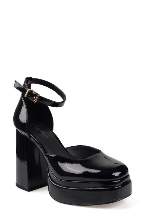 Topanga Ankle Strap Platform Pump