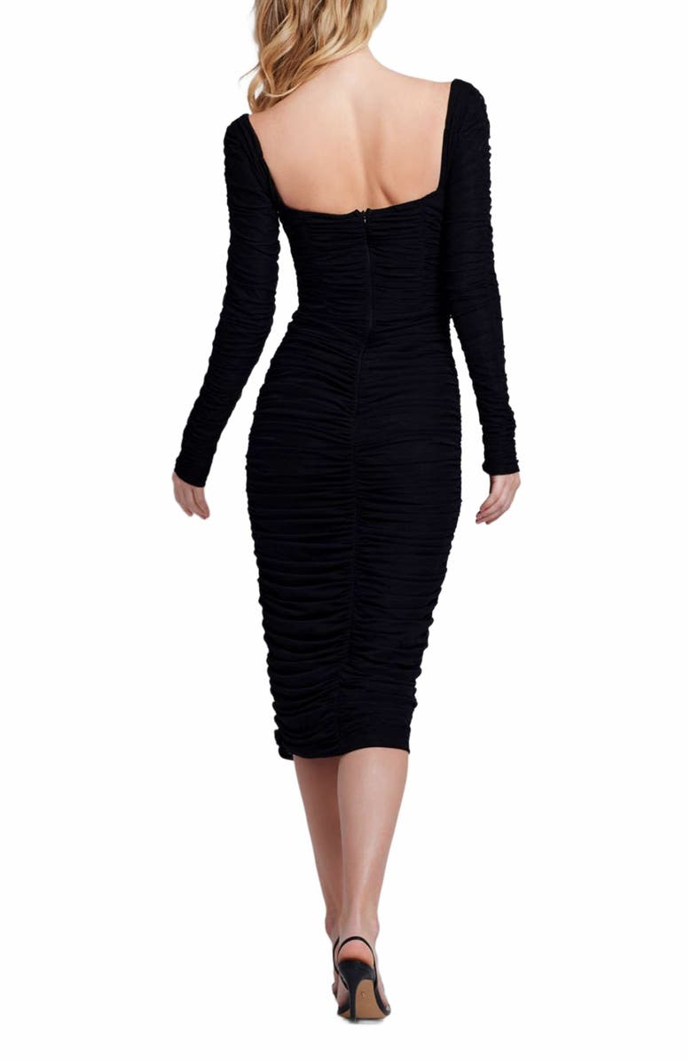 PatBO Hand-Beaded Stretch Tulle Midi, Alternate, color, 