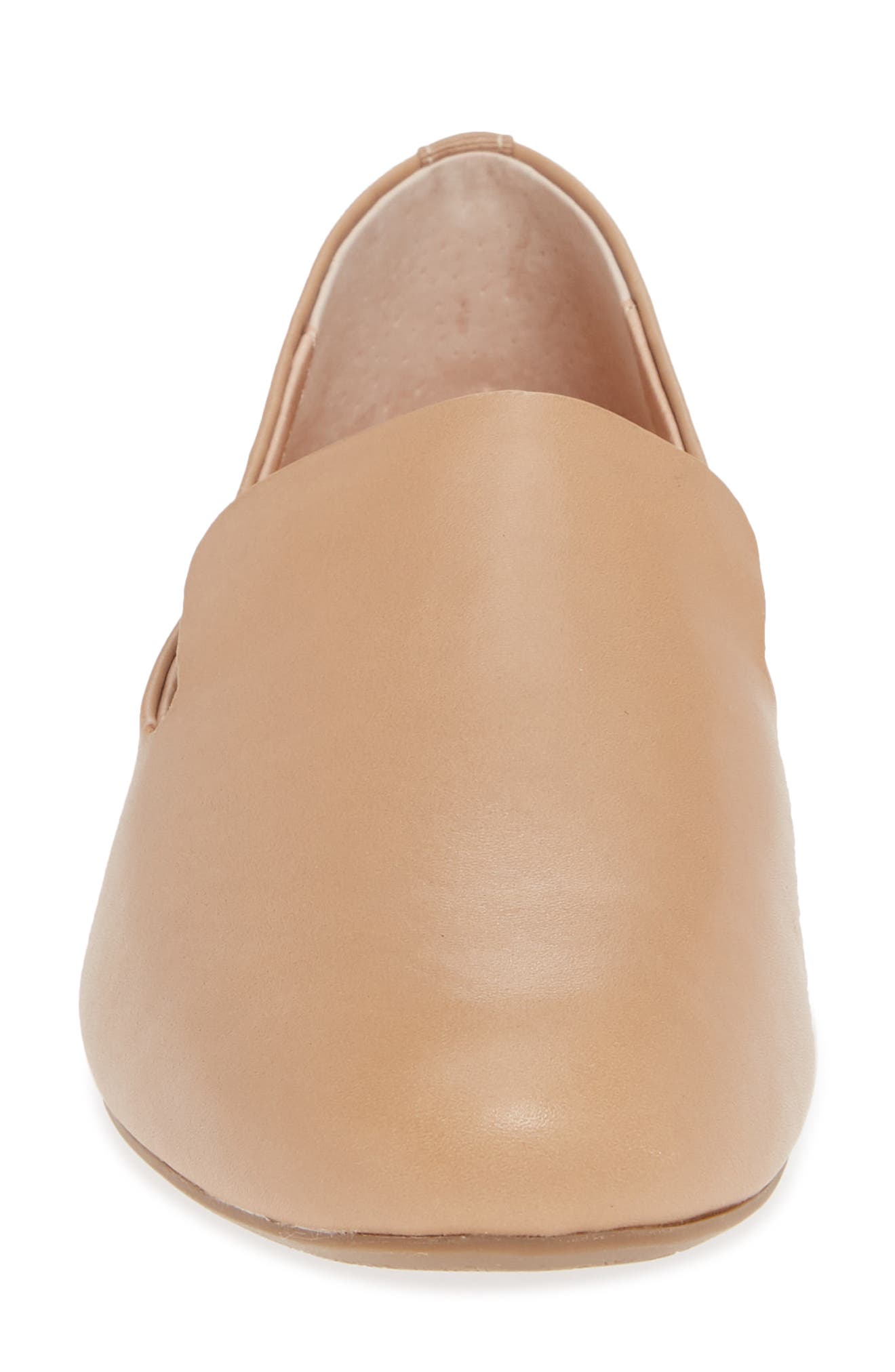 Starling Leather Flat, Alternate, color, TAUPE LEATHER
