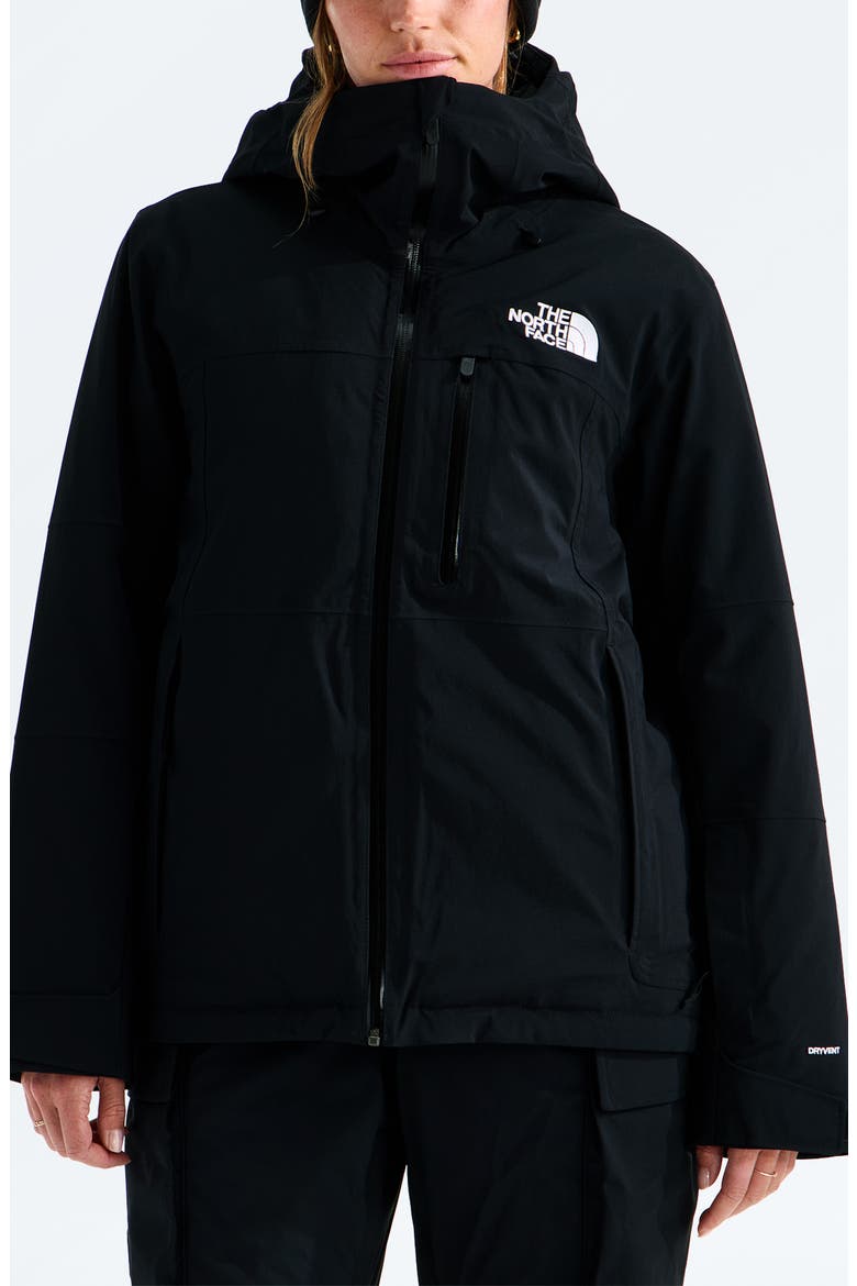 Freedom Insulated Waterproof Hooded Jacket, Main, color, TNF BLACK
