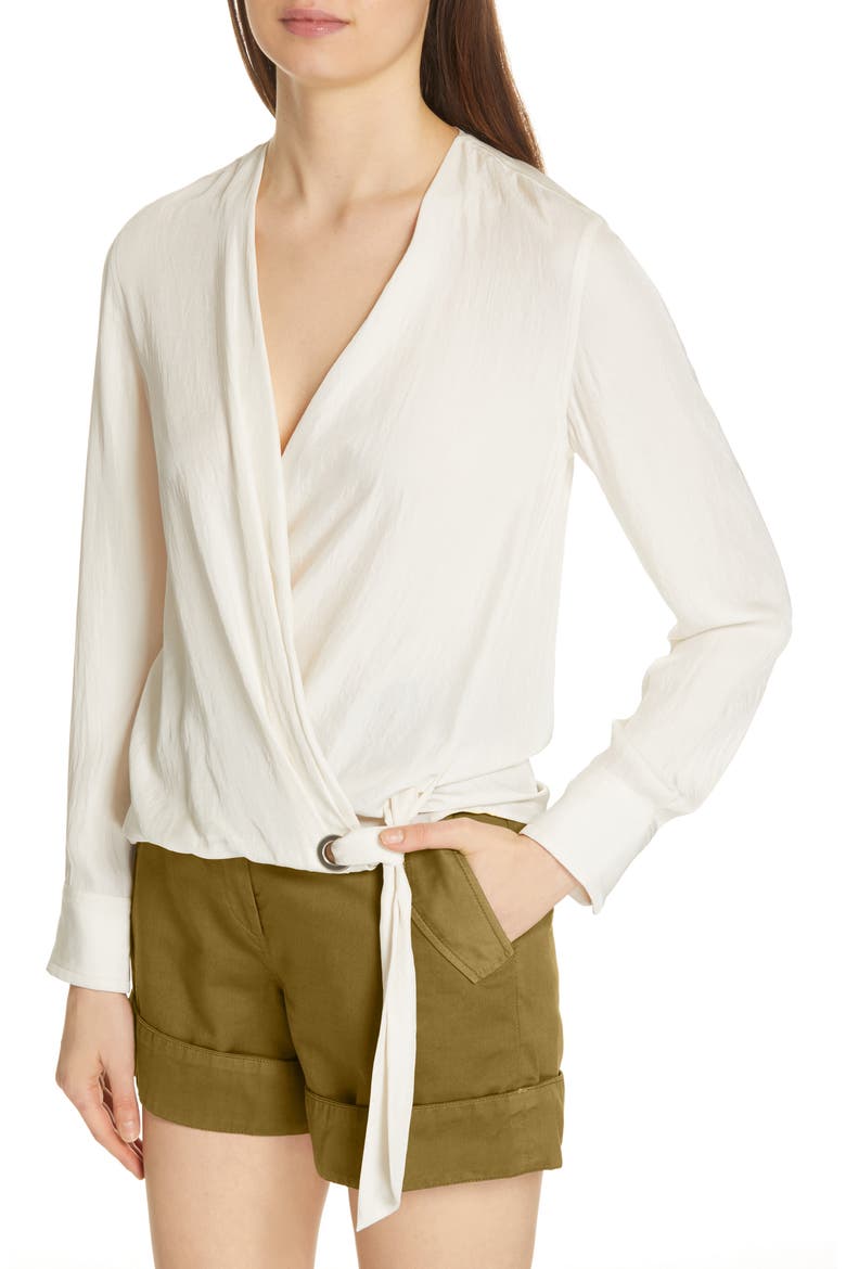 Felix Wrap Top, Alternate, color, ANTIQUE WHITE