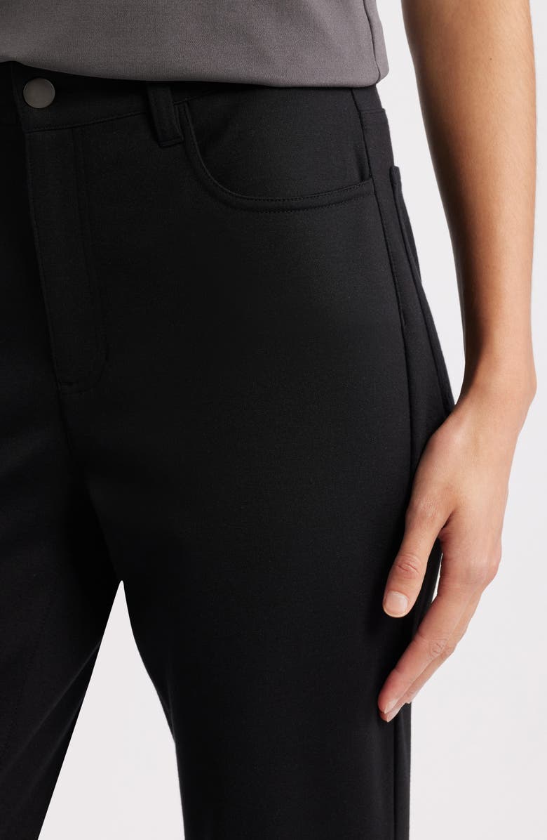 Eileen Fisher High Waist Slim Fit Jeans, Alternate, color, Black