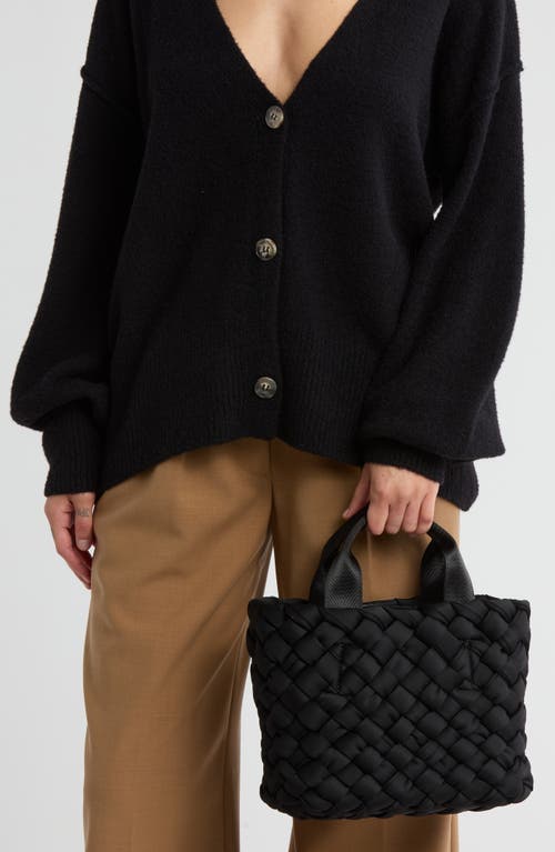 Bcbg Small Woven Neoprene Tote In Black
