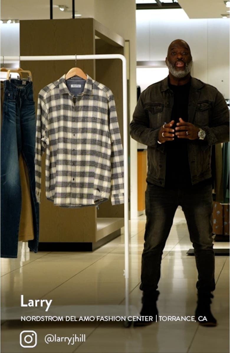 Canyon Beach Rancho Check Button-Up Shirt, sales video thumbnail