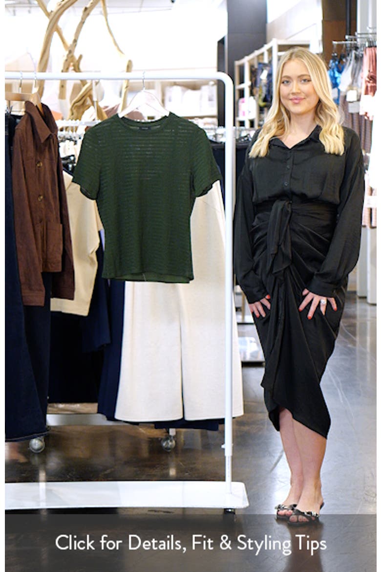 Short Sleeve Knit Top video