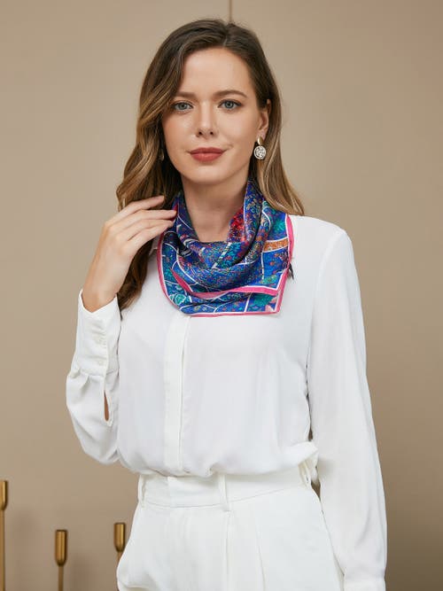 Silksilky 100% Mulberry Silk Scarf In Multi