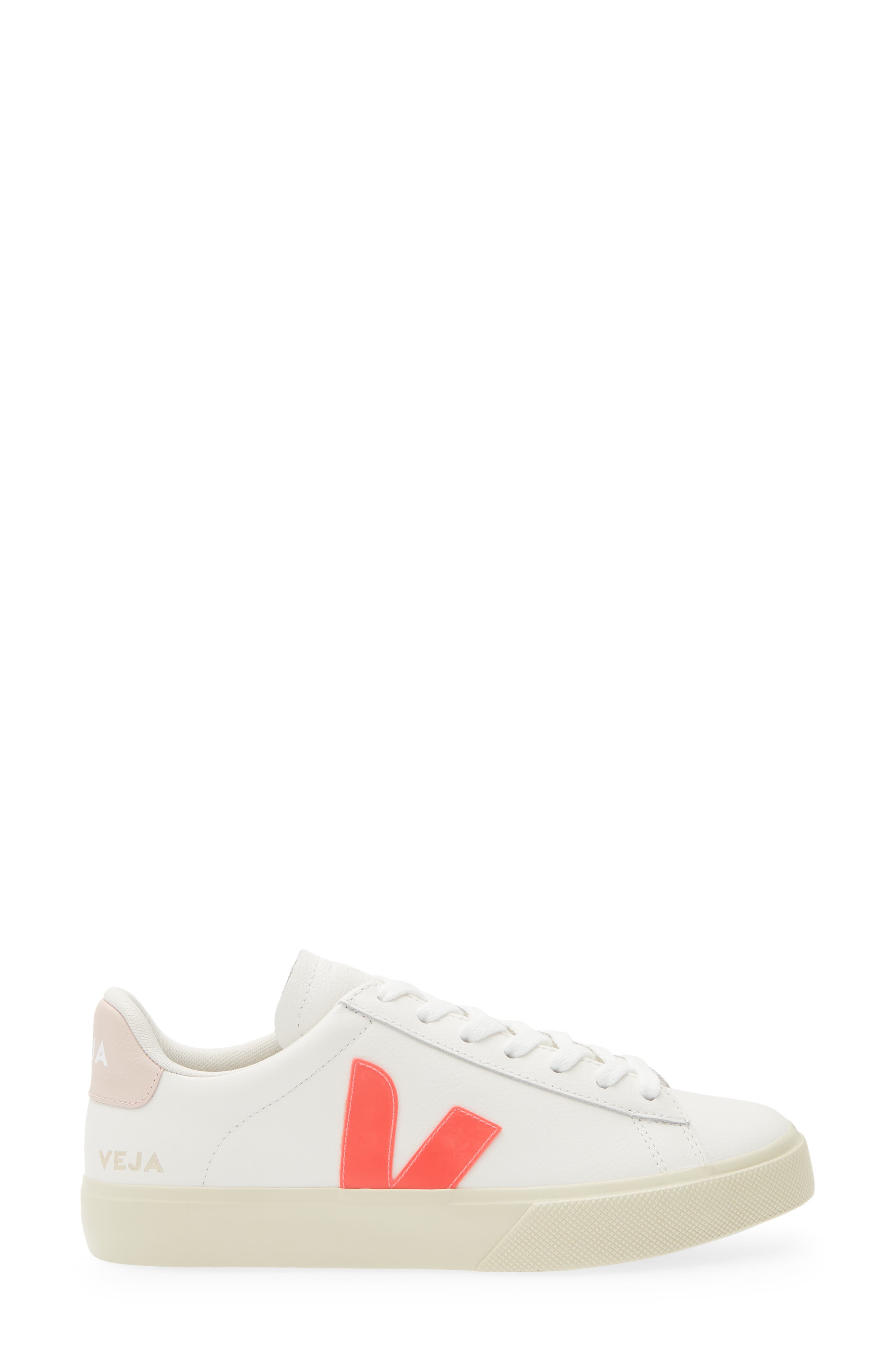 Veja Campo Sneaker, Alternate, color, White Rose-Fluo