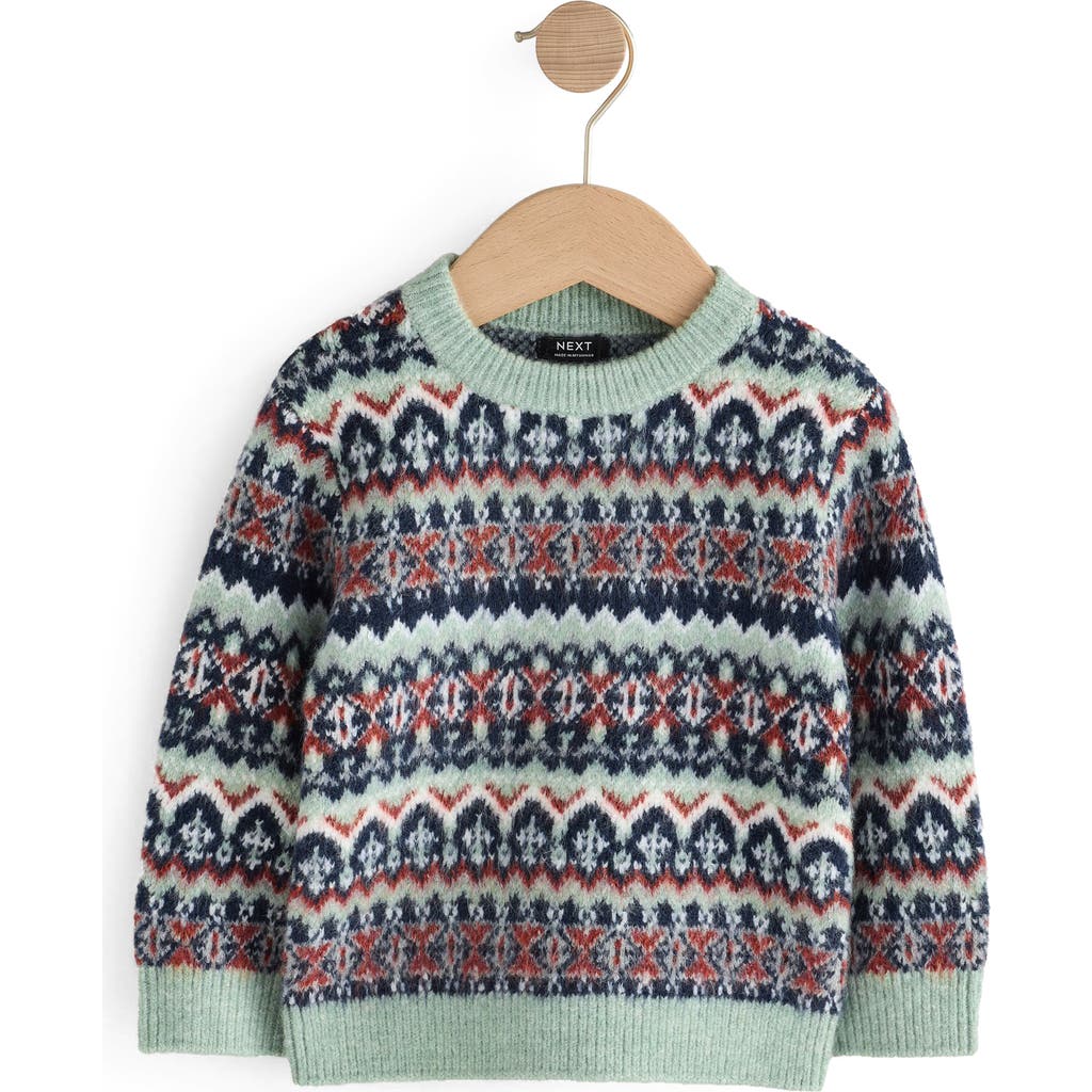 Next Kids' Fair Isle Sweater In Green