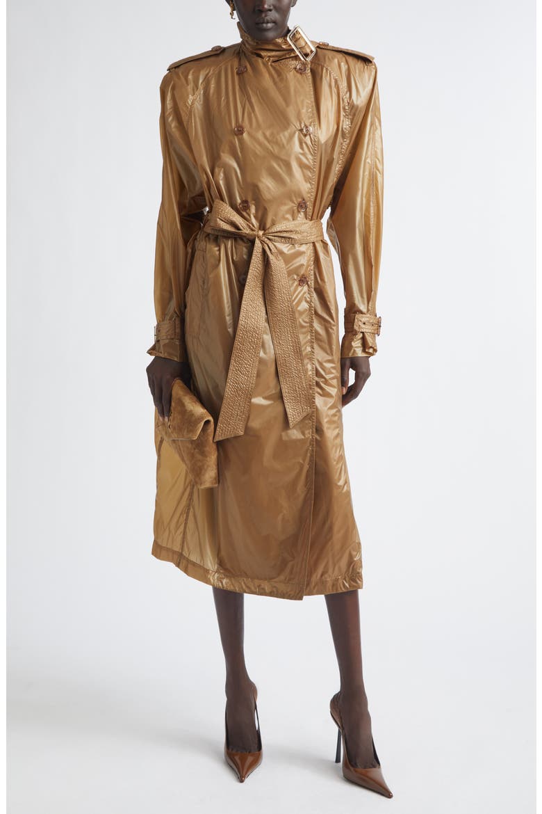 Double Breasted Trench Coat, Main, color, BEIGE