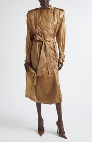 Saint Laurent Double Breasted Trench Coat