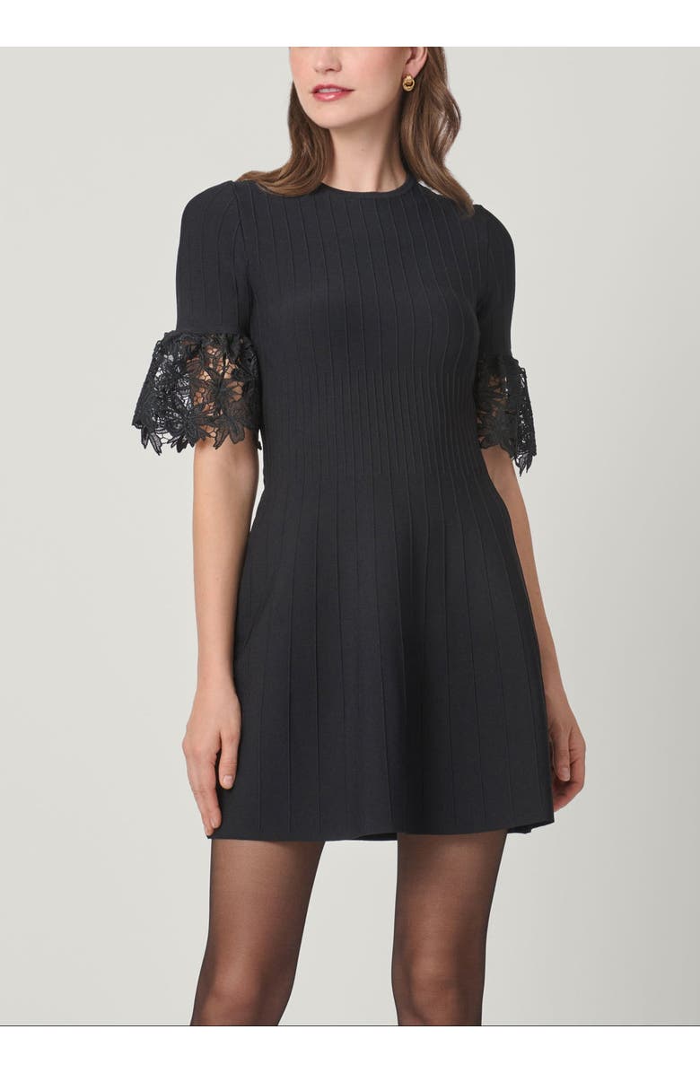 Shoshanna Aria Courcheval Knit Dress, Main, color, Jet