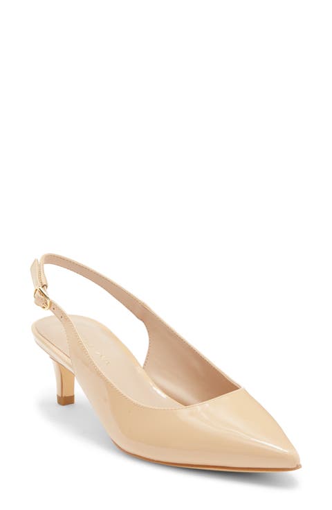 Dancer 50 Kitten Heel Slingback Pump (Women)