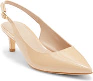 Stuart Weitzman Dancer 50 Kitten Heel Slingback Pump