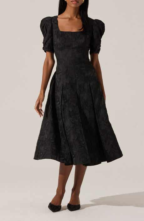 ASTR the Label Mosella Puff Sleeve Midi Dress