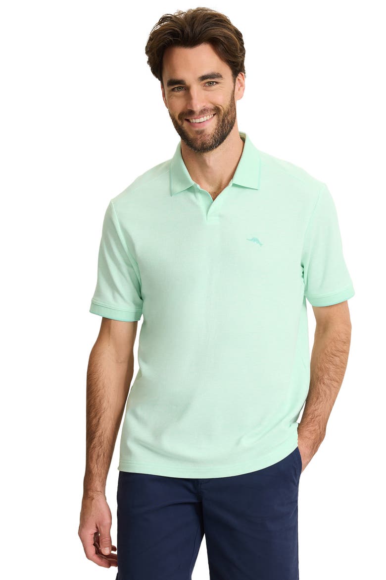 Emfielder Icon Solid IslandZone® Polo, Main, color, BABY FERN HEATHER