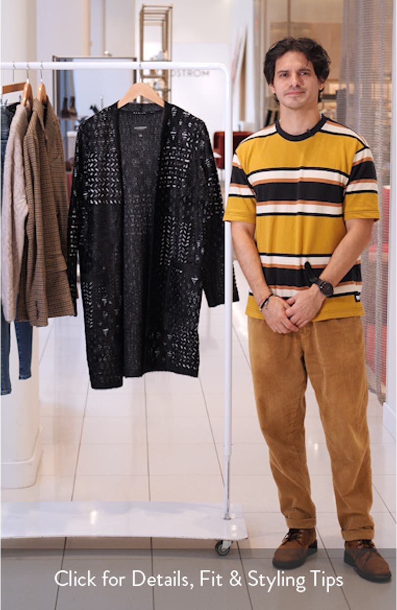 Fuzzy Jacquard Sweater Coat, sales video thumbnail