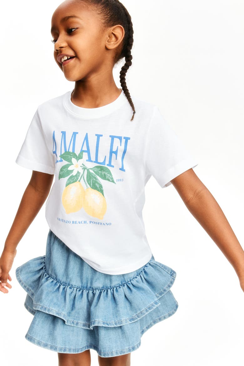 5-pack Cotton T-shirts, Alternate, color, White/Amalfi