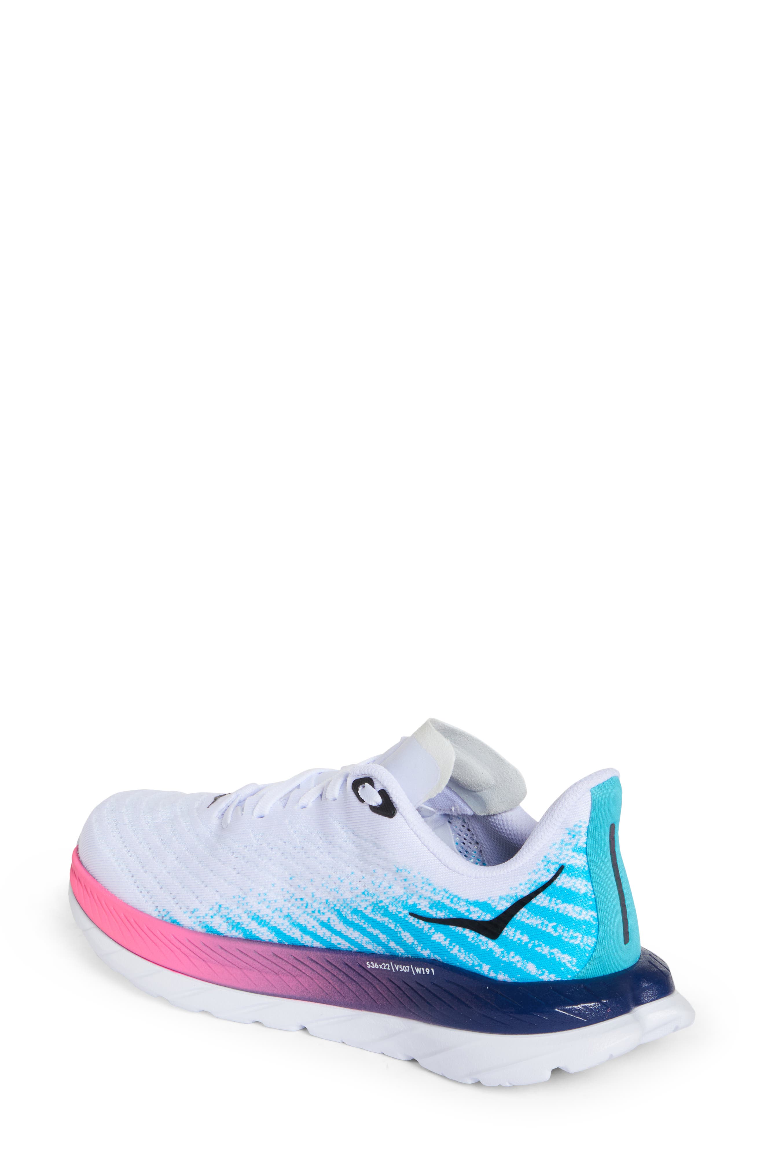Mach 5 Running Shoe, Alternate, color, WHITE / SCUBA BLUE