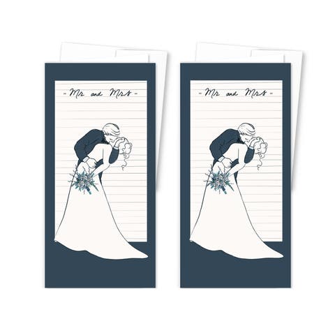 2ct Mr. and Mrs. Long Greeting Card Pack