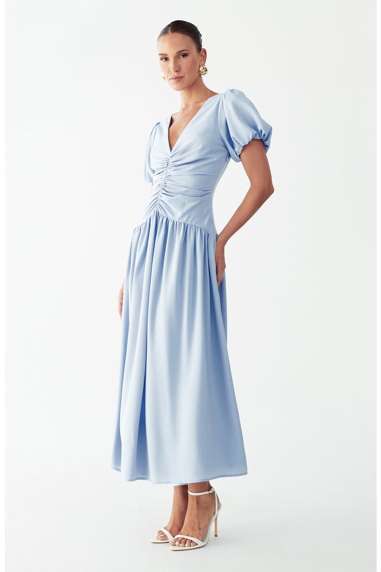 Zuri Midi Dress, Alternate, color, Sky Blue