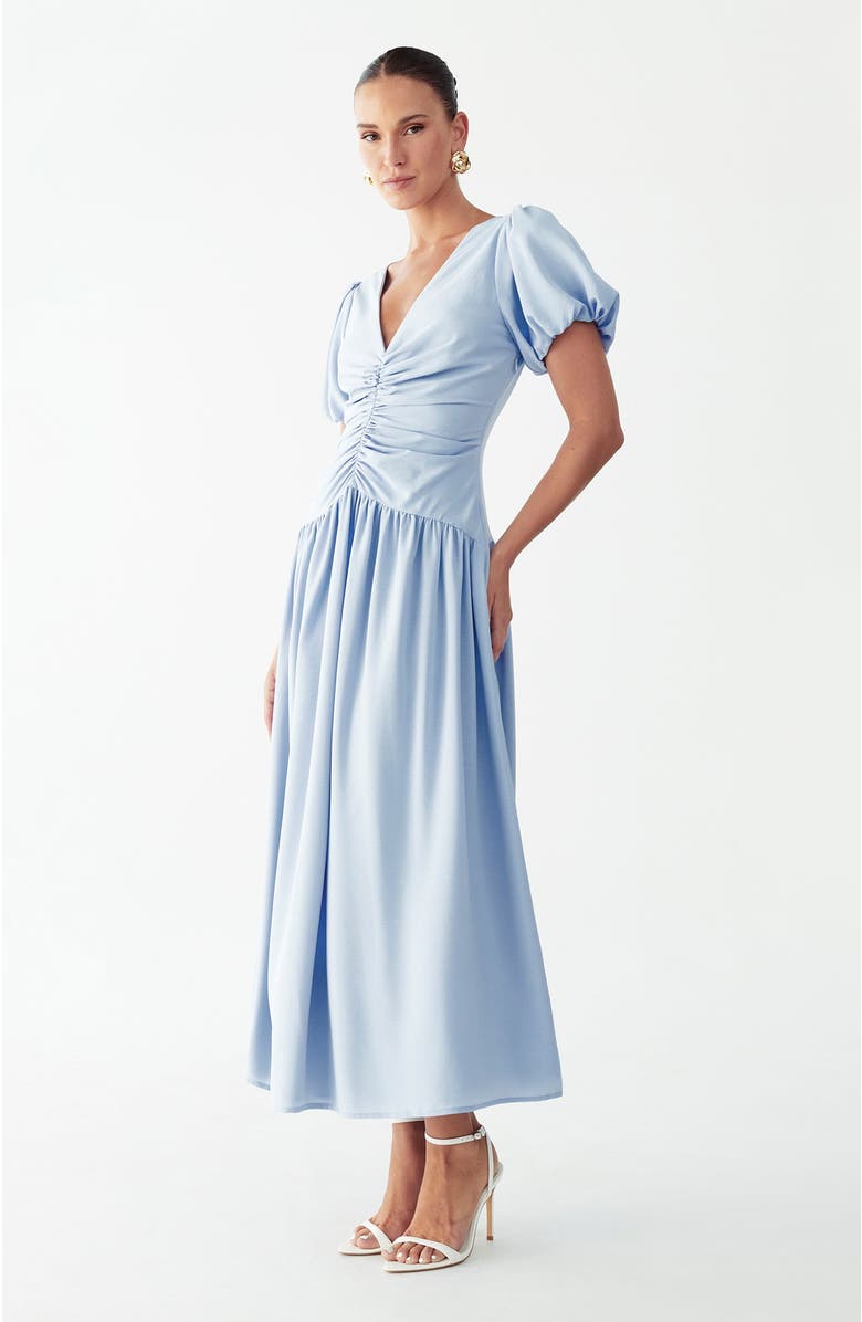 WILLA Zuri Midi Dress, Alternate, color, Sky Blue