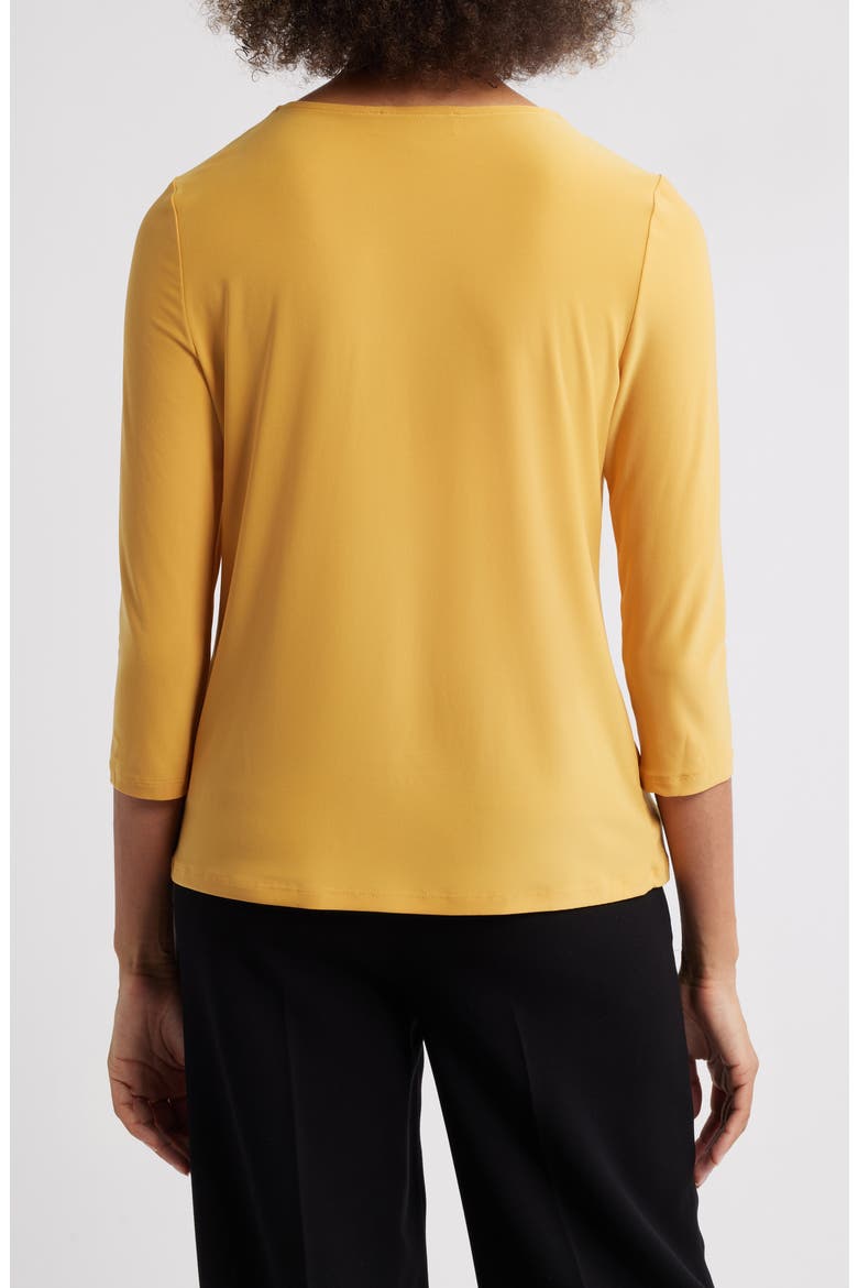 Sleeveless Twist Front Jersey Top, Alternate, color, GOLD SIGNATURE
