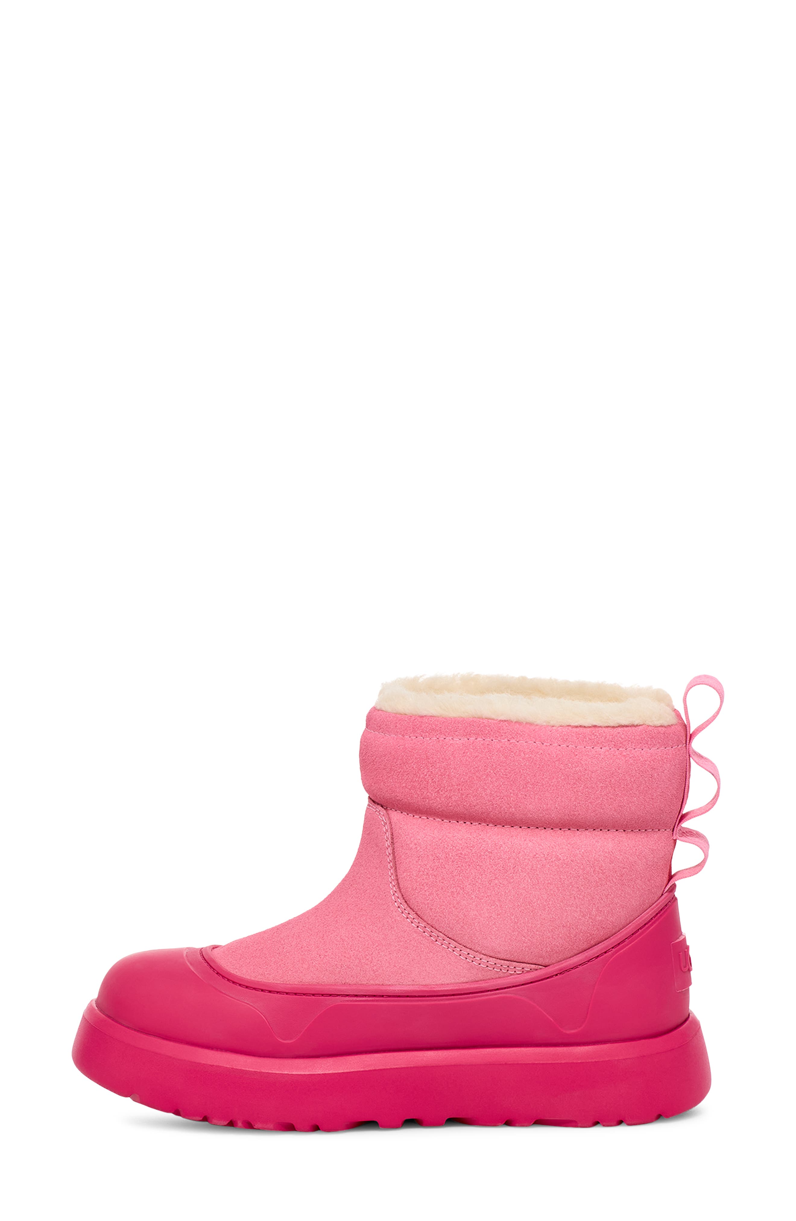 UGG<sup>®</sup> Kids' Classic Mini Mond Waterproof Boot, Alternate, color, Sachet Pink / Berry