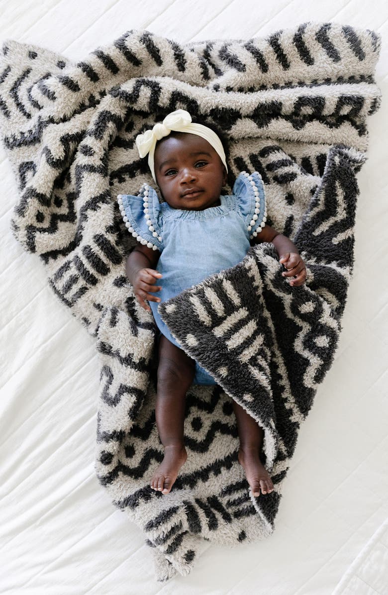 SARANONI Bamboni Receiving Blanket, Alternate, color, Mudcloth