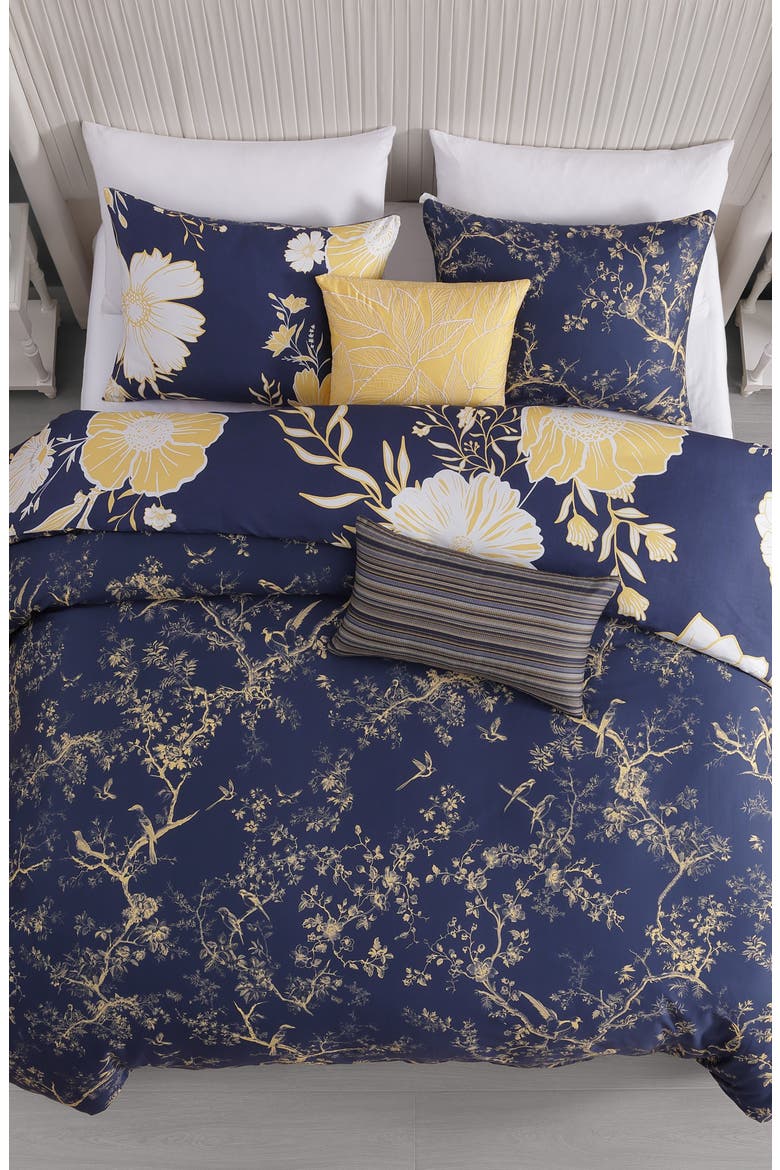 Sunglow Reversible 5-Piece Comforter Set, Alternate, color, BLUE