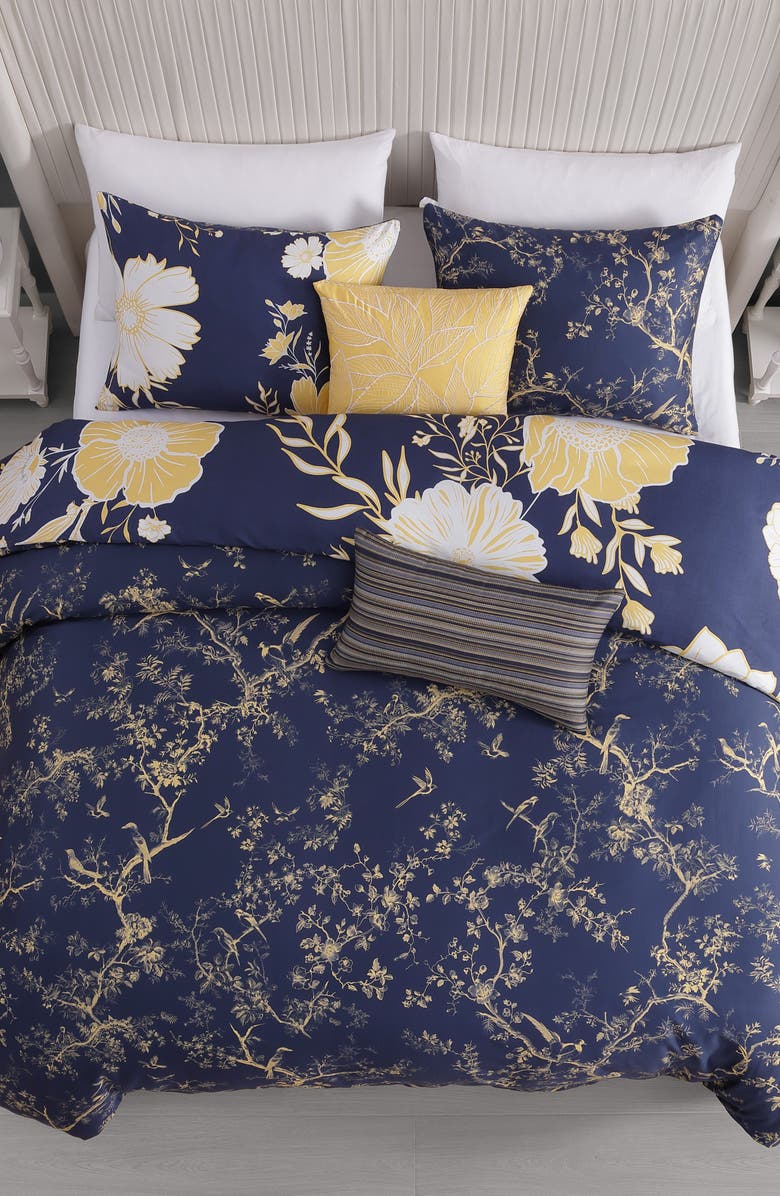 Bebejan Sunglow Reversible 5-Piece Comforter Set, Alternate, color, Blue