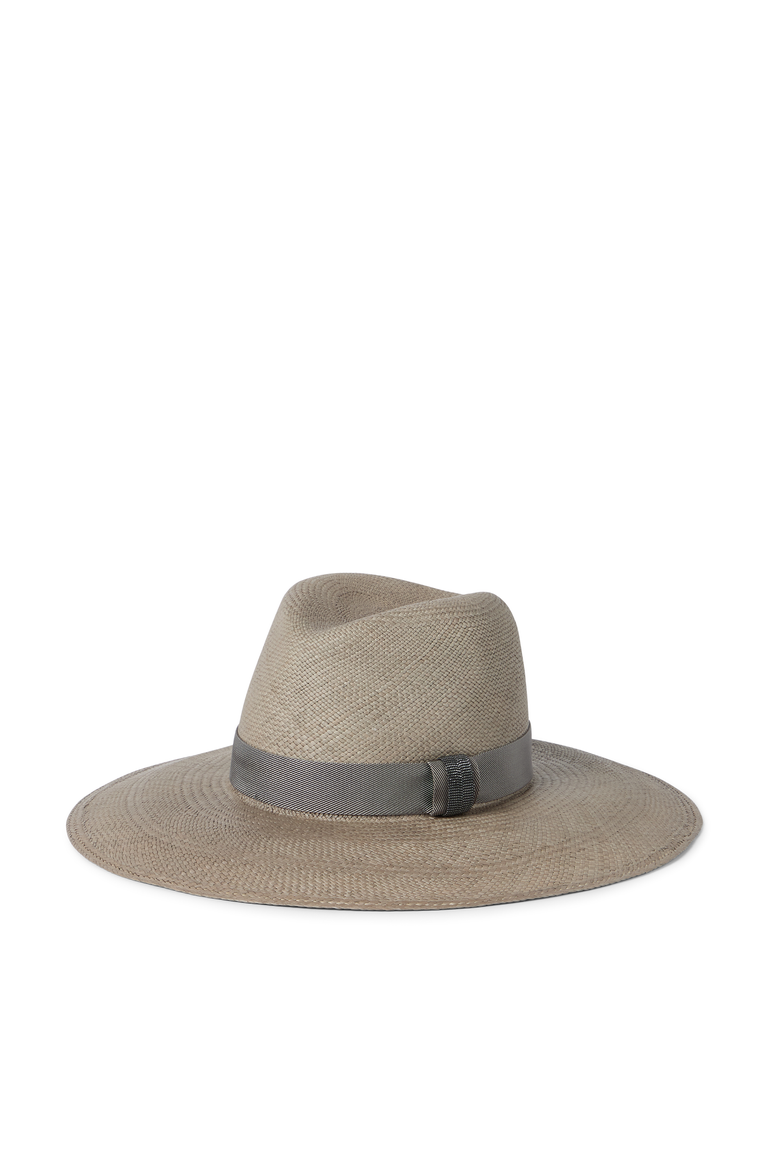 Straw fedora, Main, color, Beige