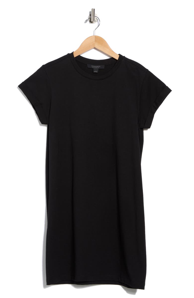 AllSaints Ann Short Sleeve Cotton Minidress, Alternate, color,