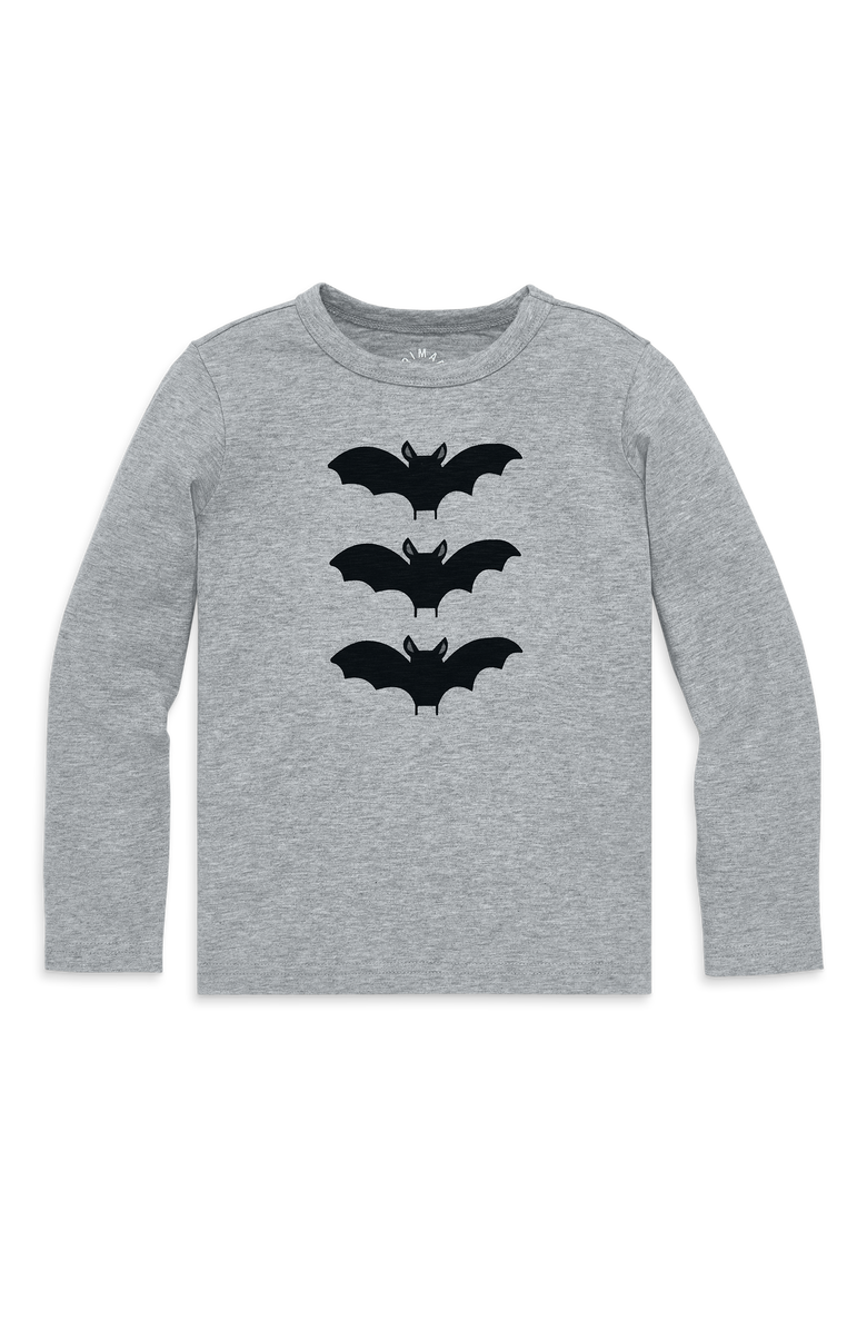 Primary Kids Long Sleeve Bat Tee, Main, color, 