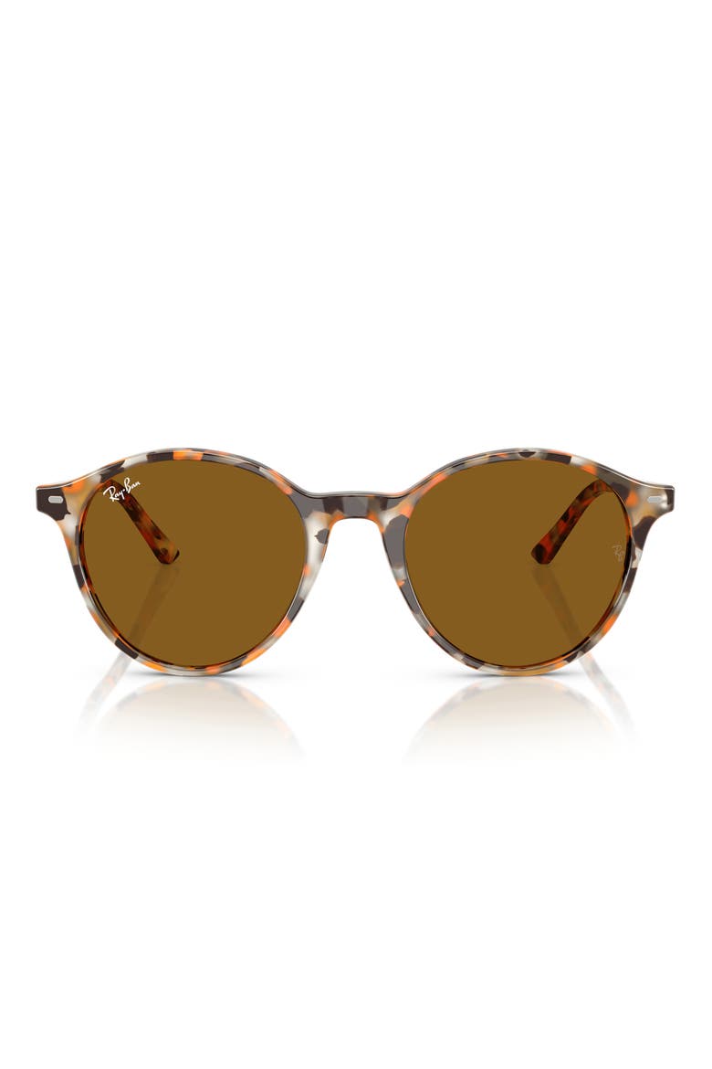 51mm Phantos Round Sunglasses, Main, color, HAVANA GREY E BROWN / BROWN