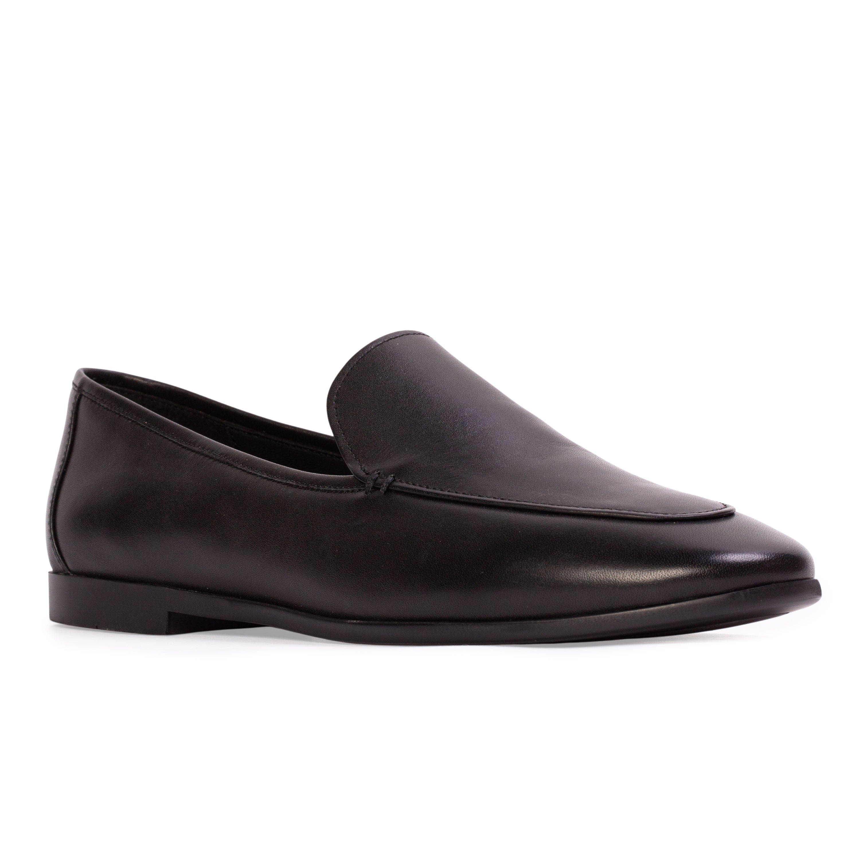 Allie Leather Loafer, Alternate, color, Black Leather