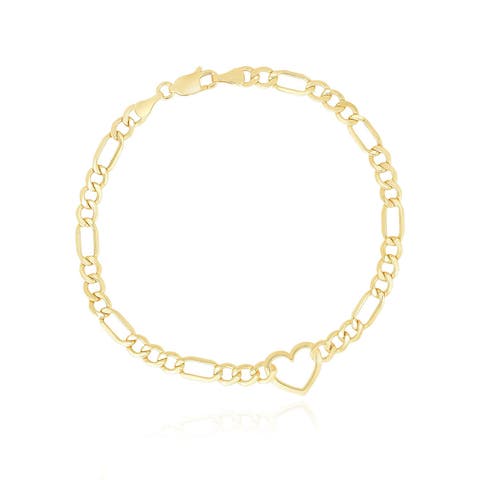 Figaro Heart Bracelet