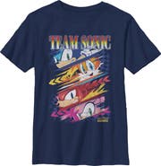 Sonic the Hedgehog Boy's Sonic the Hedgehog The Fast Team  Graphic T-Shirt