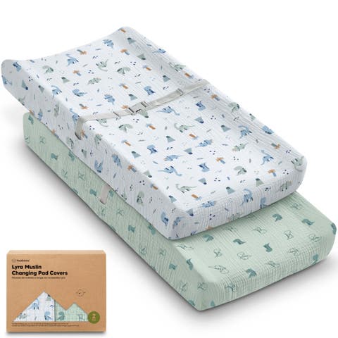 2-Pack Lyra Muslin Changing Pad Covers