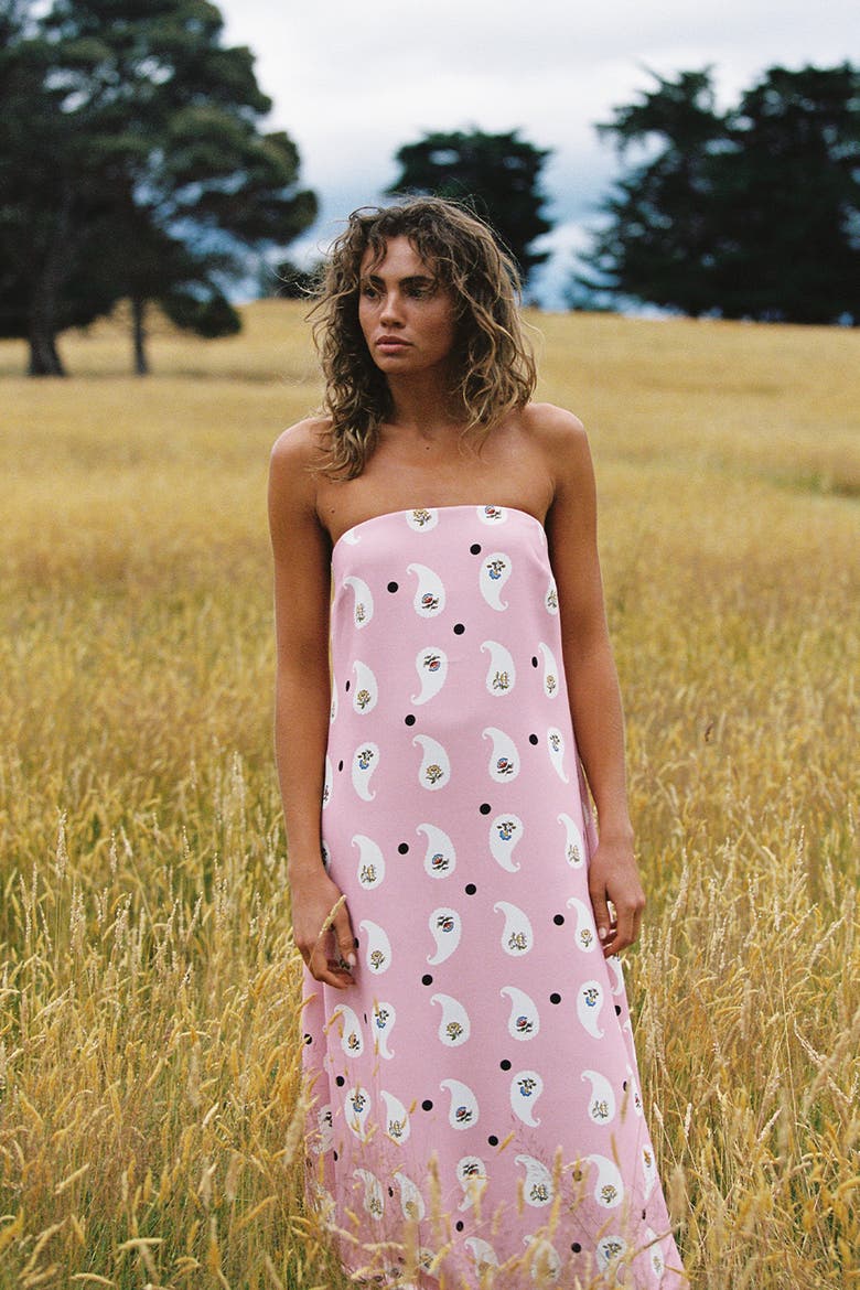 Alessia Dress, Alternate, color, Bicheno Paisley