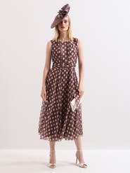 Phase Eight Lucinda Midi Spot Dress